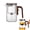600ml, variant on Enchanti Tea Pot, Enchantipot Magic Tea Pot, Glass Teapot with Infuser, Magnetic Water Separation, Easy Press Brewing for Loose Leaf, Herbal & Floral Teas, Tea at the Touch of a Button