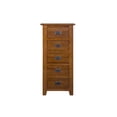 thumbnail image 2 of Pemberly Row Craftsman Mission 5-Drawer Solid Wood Dresser in Cherry, 2 of 4