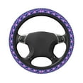 thumbnail image 5 of Cauagu Blue Skull Rose Print Car Steering Wheel Cover - Universal Car Accessory for Diverse Cars for Steering Wheel with a Diameter of 14.5"-15", 5 of 7