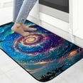 thumbnail image 4 of WERPE Galaxy Stars Trees Square Floor Mat for Home Entrance Outside Entry 19.68*47.24 in, 4 of 6