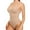 Beige, variant on Women Thong Shapewear Bodysuit Slim Body Shaper Sexy Deep V Neck Tummy Control Camisole Leotards Bodycon Jumpsuit