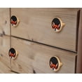 thumbnail image 4 of WIRESTER Heavy Duty 4pcs Set Round Cabinet Drawer Knobs Decorative Wall Hanging Hooks for Home Bathroom Bedroom Kitchen, Drawer Dresser Handles Cupboard Door Heavy Knobs - Red Fox, 4 of 7