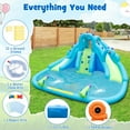 thumbnail image 4 of Costway Inflatable Water Slide, Blowup Water Park with Dual Slides & 584W Blower, 4 of 10