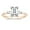 Rose gold, variant on 3CT 925 Sterling Silver Engagement Rings 3-Stone Emerald Cut Cubic Zirconia CZ Wedding Promise Rings for Her Wedding Bands for Women Size 3-11