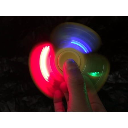 Light Up LED Fidget Spinner Toy Stress Reducer Perfect Autism Adult Children (Color May (Best Toys For Kids With Autism)