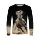 thumbnail image 1 of Camisas de Otoño Para Hombres Camiseta de Manga Larga Cuello Redondo Estampado de Caballos En 3D Estampados Gráficos Tops Blusa Informal Odeerbi ODB-4, 1 of 7