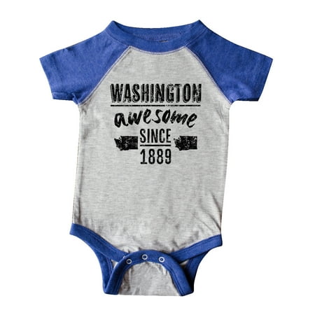 

Inktastic Washington Awesome Since 1889 Gift Baby Boy or Baby Girl Bodysuit