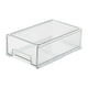 thumbnail image 4 of Organizador de escritorio con cajón, contenedor de almacenamiento de escritorio acrílico, apilable, impermeable Medio claro, 4 of 9