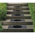 thumbnail image 4 of Ottomanson Easy Clean, Waterproof, Low Profile Non-Slip Indoor/Outdoor Rubber Stair Treads, 10" x 30" (5 Pack), Black/Silver, 4 of 8