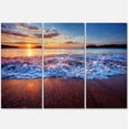 thumbnail image 2 of Design Art - Blue Sea Waves during Sunset, 2 of 3