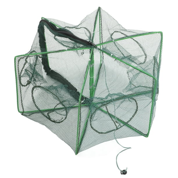Foldable Fishing Net Trap,Polygon Fishing Bait Trap Fishing Bait Trap  Shrimp Cage Trap True to Its Promise 