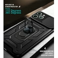 thumbnail image 5 of For Apple iPhone XR Case, Ring Kickstand Magnetic & Slide Camera Protector Military-Grade Hybrid Rugged Drop Protection Phone Cover, 5 of 7
