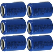 Six (6) NiMh 4/5 SubC Sub C 1.2V 1800mAh Rechargeable Batteries with Tabs
