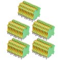 thumbnail image 1 of 50Pcs DIN Rail Mount Terminal 2 Channel Side Wiring Grounding Terminals Block 34A USLKG‑5, 1 of 5