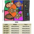 thumbnail image 2 of Martin Lawrence Blanket Flannel Soft Throw Blankets for Bedroom Livingroom Sofa Home 50""X40"", Black, 2 of 6