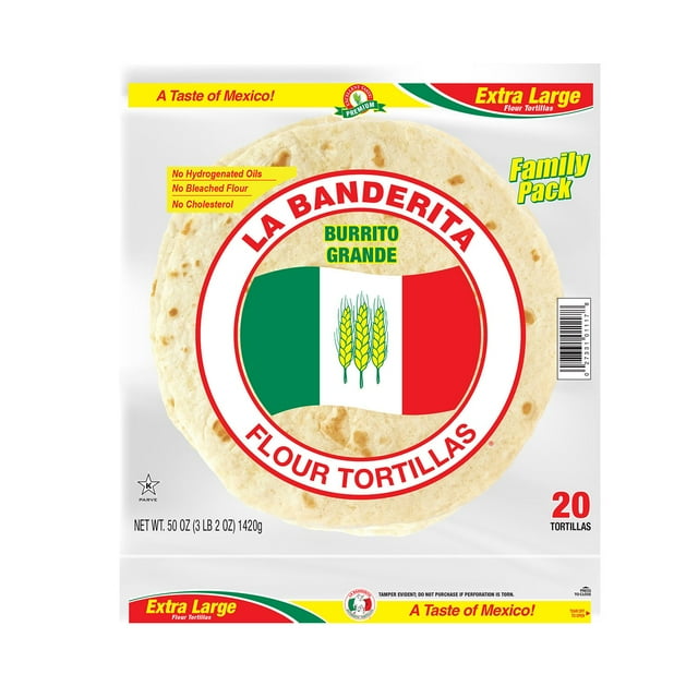 La Banderita 10" Burrito Flour Tortillas, 20 ct.