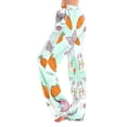 thumbnail image 3 of Hearthz Easter Womans Pajama Pants Cute Rabbit Bunny Print Wide Leg Lounge Pants for Women Baggy Soft Comfy Lightweight Sleep Pants for Women, 3 of 8