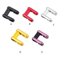 thumbnail image 3 of Eigraketly SP8 bicicleta doble vástago 25,4mm manillar aleación de aluminio elevador moderno elaborado reemplazo bicicleta mango hueco negro Ciclismo Plata Eigraketly OD023856-03, 3 of 6