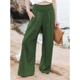 thumbnail image 4 of Pantalones Palazzo de para Mujer Verde L, 4 of 8