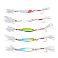 thumbnail image 4 of Metal Jig Lure, Bright Color Jig Fishing Lure Portable 5Pcs  For Bass, 4 of 8