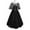 Gray, variant on Jacenvly New Dresses for Women Plus Size Women's Round Neck Dress Flare Sleeve off Shoulder Medieval Vintage Dresses with Corset Patchwork Ball Gown Women Maxi Dresses