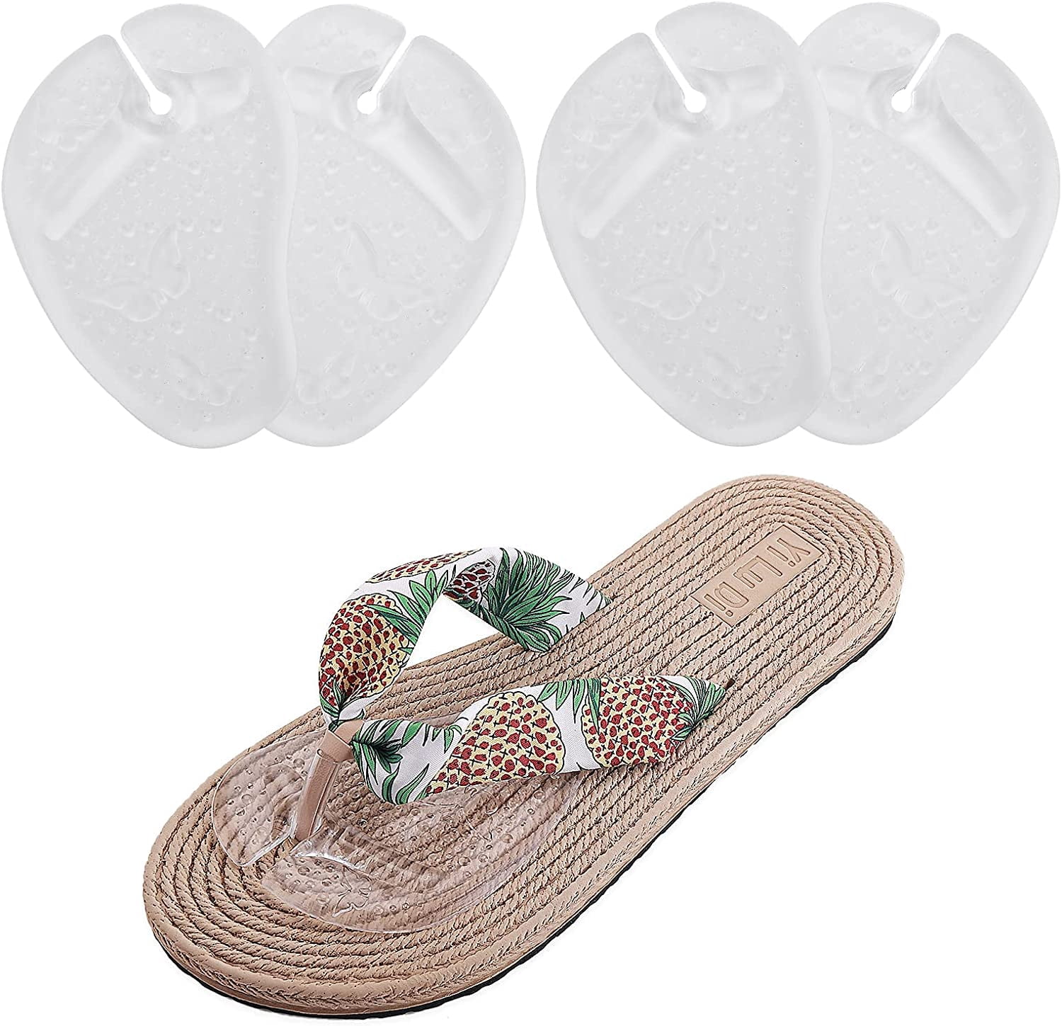 2 Pairs Gel Metatarsal Pads for Thong Forefoot Cushion Inserts Foot Pads  Non Slip Shoe Cushion for Sandals Thong Pads Self Adhesi - Walmart.com