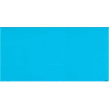 36 x 72 in. Magnetic Glass Color Dry Erase Board, Blue