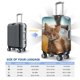 thumbnail image 4 of Balery Relaxing Cat With Orange Juice Funda de equipaje, fundas para maletas, elástica, lavable, protector de maletas, compatible con maletas de 18 a 32 pulgadas-Small, 4 of 7