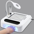 thumbnail image 1 of 6 In 1 Nail Drill Machine With LED Light, High Rotation Speed, Soft Silicone Pillow, Adjustable Suction For Sharpening Nails And Feet, Free From Dust  Nail Art Salon Equipment, 1 of 8