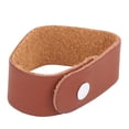 thumbnail image 2 of Guitar Neck Strap Button, Microfiber Leather Rounded Corners Acoustic Guitar Strap Button Guitar Neck Tie Hook  For Bass For Acoustic Red,Green,Black,Brown, 2 of 8