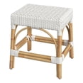 thumbnail image 1 of Butler Specialty Company Robias Rattan Rectangular 18" Dining Stool - White, 1 of 6