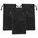 thumbnail image 1 of Bolsillo de tela suave PouchEyeGlass 3Pzas Negro 9x18cm Tela Bolsa Impermeable., 1 of 2