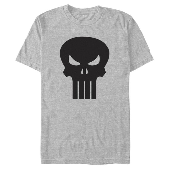 Mens Marvel Black Skull Logo T Shirt