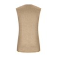 thumbnail image 6 of Men'S Summer Sleeveless Well-Fitting Loose Muscle Sports Round-Neck Vest Sleeveless Tank Tops Crewneck Solid Loose Fit Shirt Apricot M, 6 of 7