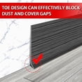 thumbnail image 3 of Vinyl Wall Base Baseboard Molding Trim 6" Flexible Self Adhesive Rubber Wall Base Moulding Trim Peel and Stick Design, 6 Inch x 40 Feet, Dark Gray Wood, 3 of 6