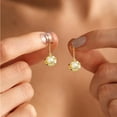 thumbnail image 5 of Turandoss Gold Pearl Earrings for Women Trendy 14K Gold Plated Hypoallergenic Dainty Pearl Small Stud Jewelry Gifts for Women Girls Her, 5 of 8