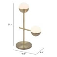 thumbnail image 5 of Waterloo Table Lamp White & Bronze Table Lamp, Modern Style, Works with dimmer (Dimmer Not Included), Steel, Lighting Table Lamps, 5 of 5