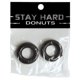 thumbnail image 1 of Ignite Power Stretch Donut Cock Ring - Negro Pack de 2, 1 of 1