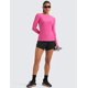 thumbnail image 3 of Camiseta CRZ YOGA Cloudweight de manga larga para mujer Magenta XS, 3 of 4