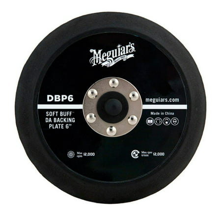Meguiar’s 6" DA Backing Plate – Pair With Foam or Microfiber Pads for Dual Action Polishing – DBP6, USE WITH POLISHING TOOL: Distributes pressure evenly for.., By Meguiars