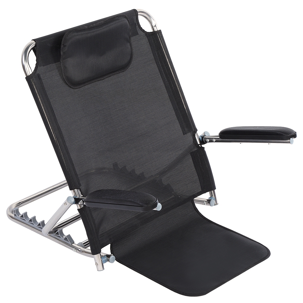 Tebru Adjustable Folding Bed Backrest Disability Aid Back Support with
