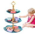 thumbnail image 4 of Ensemble de 11 Pcs-Simulation Thé de l'Après-midi Jouet Interactif Réaliste Mini Gâteau Biscuit Beignet Modèle Jouet pour Garçons Filles Jouets de Simulation, 4 of 9
