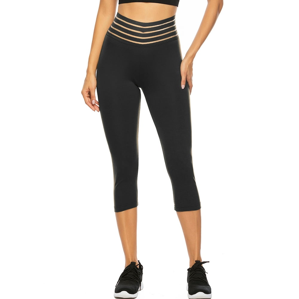 yoga capris with side pockets