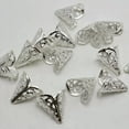 thumbnail image 4 of U8MO 100 Silver Filigree Flower Cone Shape End Beads Cap 16X11mm Jewelry Finding, 4 of 9