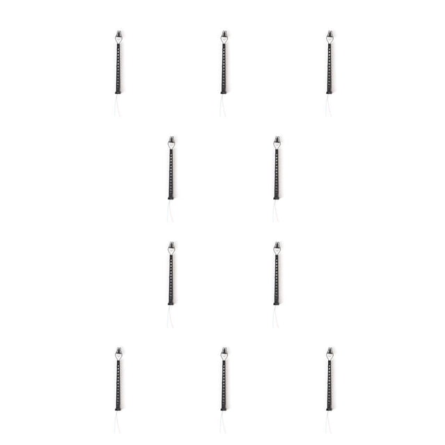 Cateissary Modelo de tren Farola LED Luz ferroviaria Lámpara de pista de un solo cabezal en miniatura Negro 10piezas