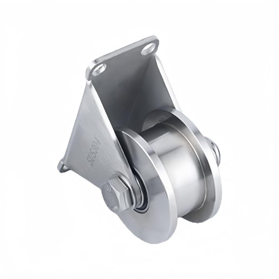 U Groove Track Roller, Heavy Duty Pulley Casters For Track Rail, Rolling Driveway Gate,3-inch SUS304 Sliding Gate Wheel