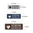 thumbnail image 5 of Standard Attention: This Sink is For Hand Wash Only Sign (Black) - Medium, 5 of 5