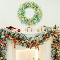 Tailgating karymi Christmas Wreath Christmas Decoration Door Hanging Wall Hanging Rattan Wreath Window Display Prop Mall Scene Setting Gift Bedroom Decor Tailgating Clearance Sales