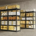 thumbnail image 4 of HJTER Storage Shelves, 5 Tier Heavy Duty Adjustable Metal Shelving Unit, Industrial Utility Rack for Garage Warehouse Pantry Closet (27.5 W x 12 D x 60 H Inches, Black), 4 of 9