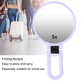 thumbnail image 4 of 360° Swivel Extendable Vanity Mirror Makeup Mirror Beauty Mirror 5x Magnifying Makeup Mirror Foldable Makeup Mirror For Travel For Hotel For Home Purple, 4 of 8